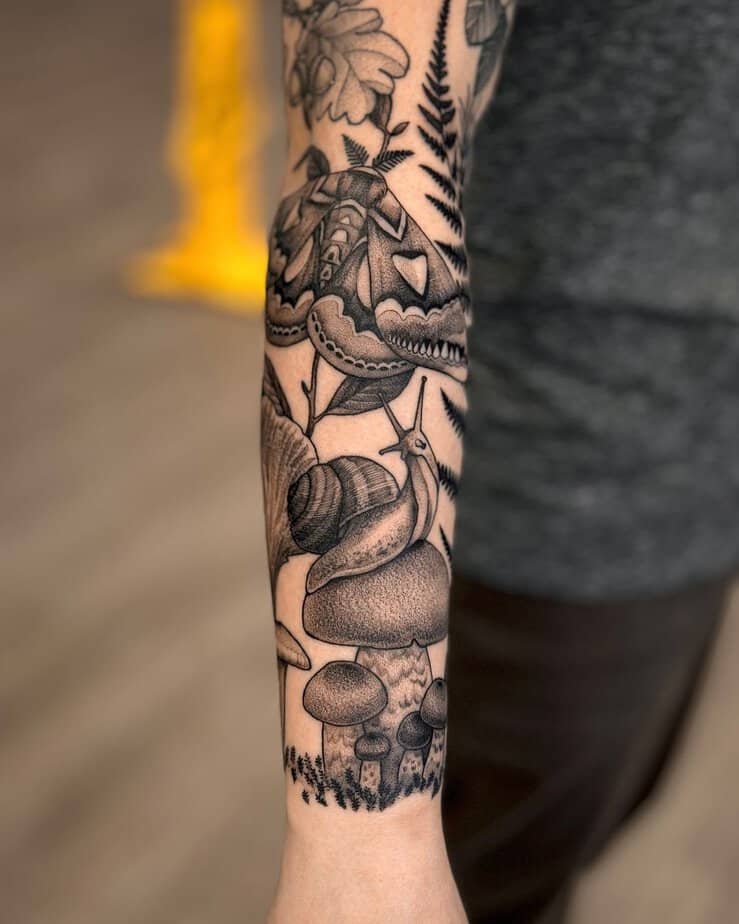 20 Forest Sleeve Tattoo Designs to Pine For