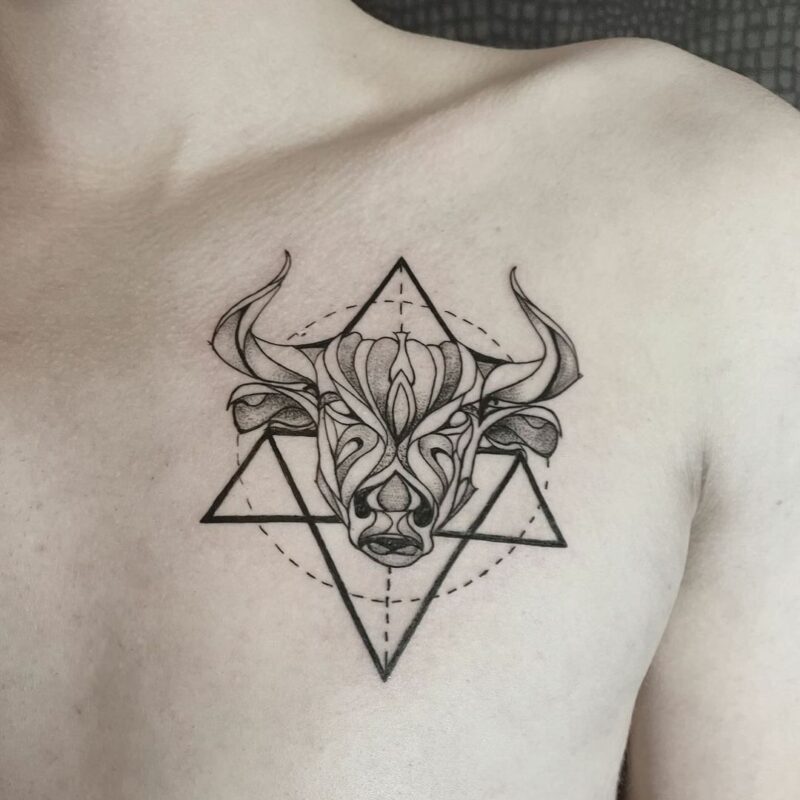 Here Are 20 Taurus Tattoo Designs To Be Bullish About