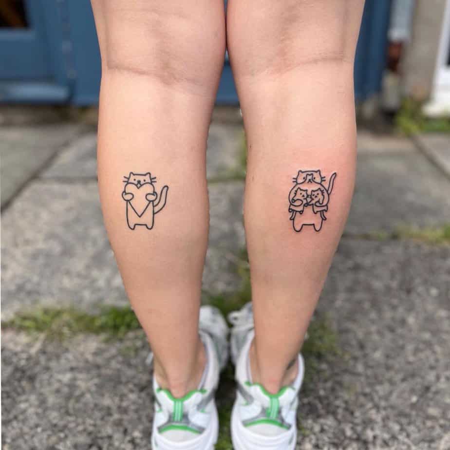 Adorable cat tattoos