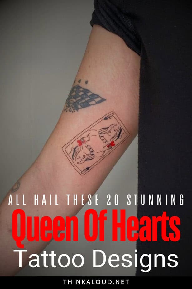 All Hail These 20 Stunning Queen Of Hearts Tattoo Designs