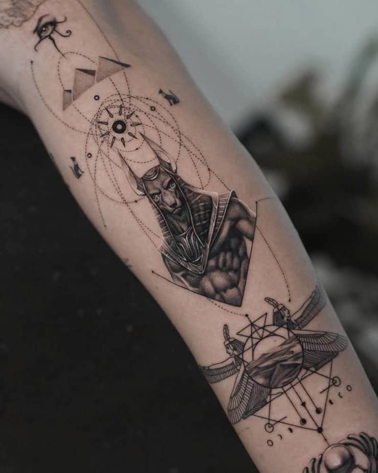 Anubis tattoo