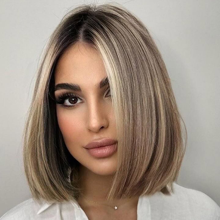 Ash brown bob