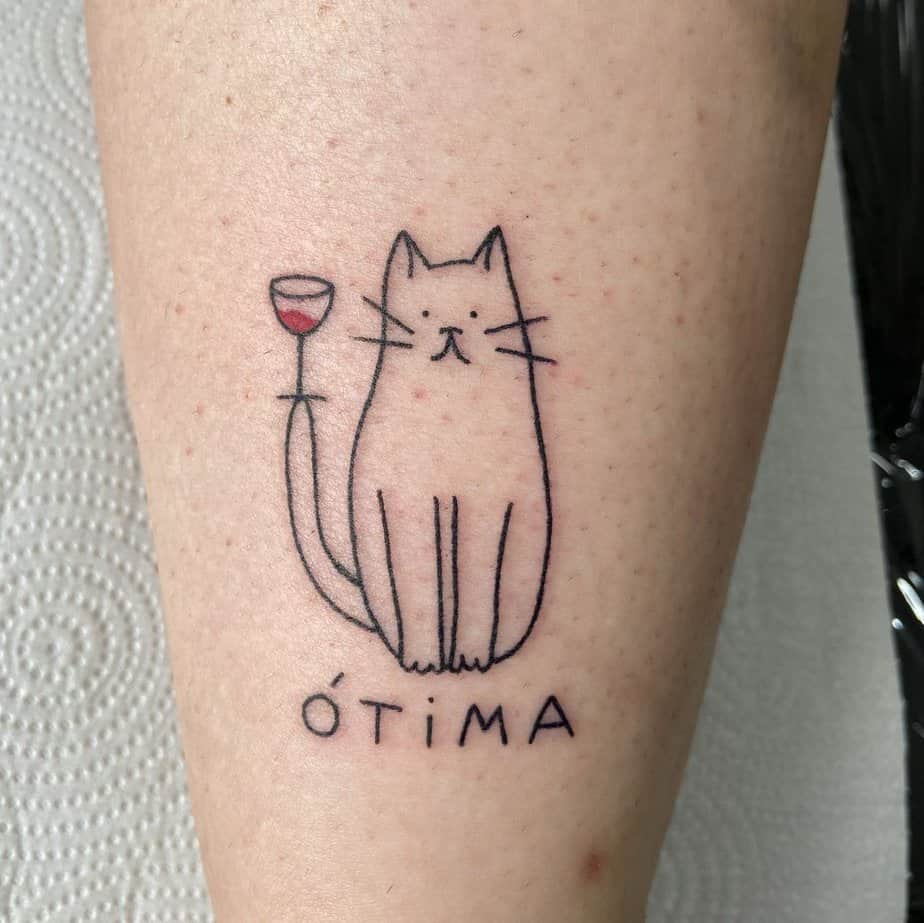 18 Meow-tastic Cat Outline Tattoos To Adore