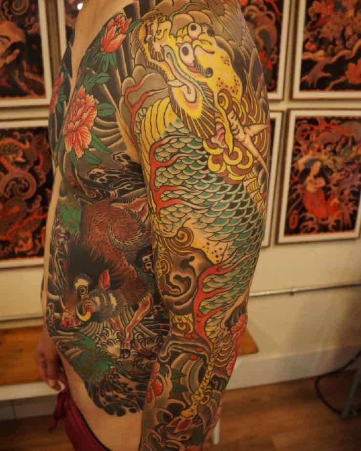 Complex Neo Japanese tattoo