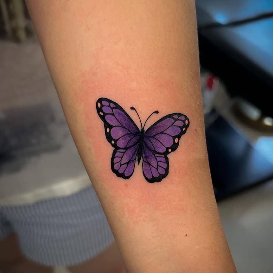 19 Gorgeous Purple Butterfly Tattoos To Inspire Hope And Growth