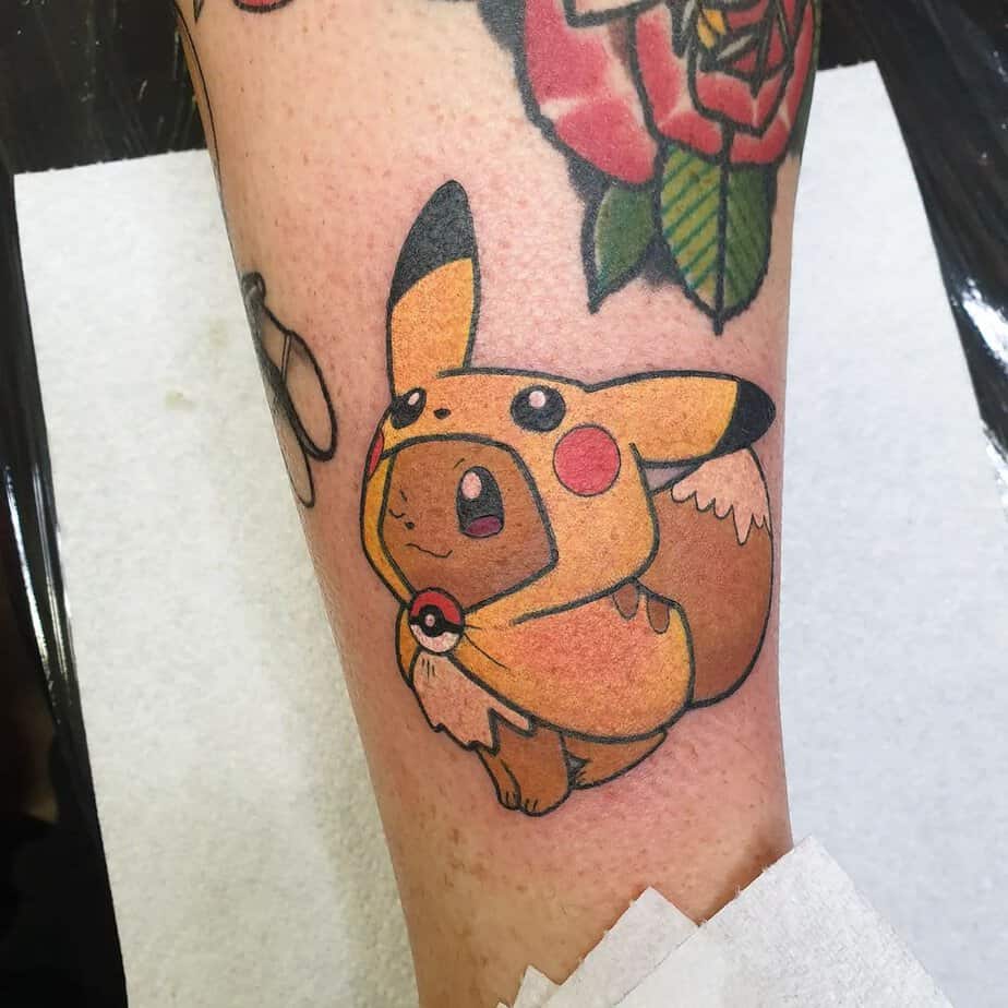 18 Sweet Eevee Tattoo Ideas For All Fans Of The Beloved Character