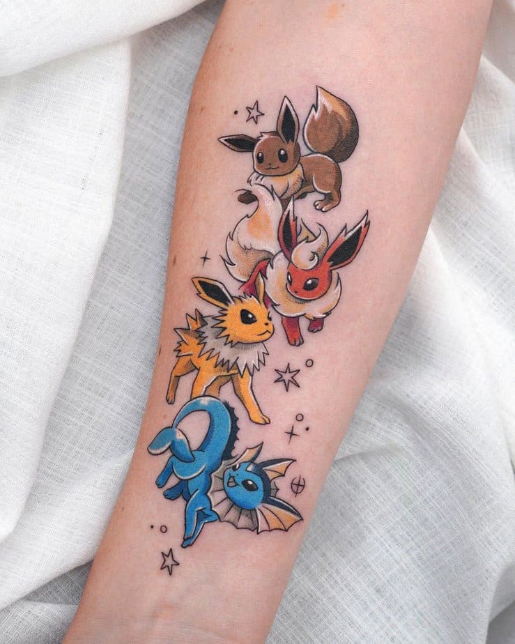 18 Sweet Eevee Tattoo Ideas For All Fans Of The Beloved Character