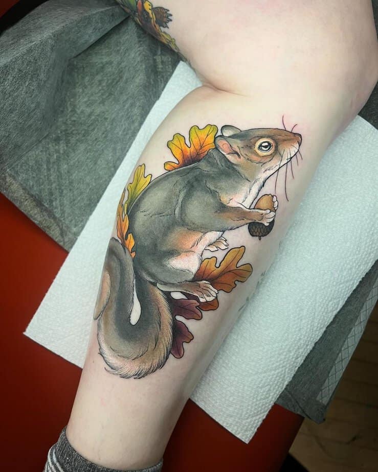 22 Adorable Squirrel Tattoo Ideas You'll Go Nuts For