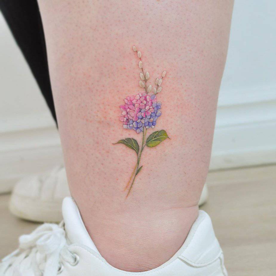 19 Breathtaking Hydrangea Tattoos To Celebrate Nature's Beauty