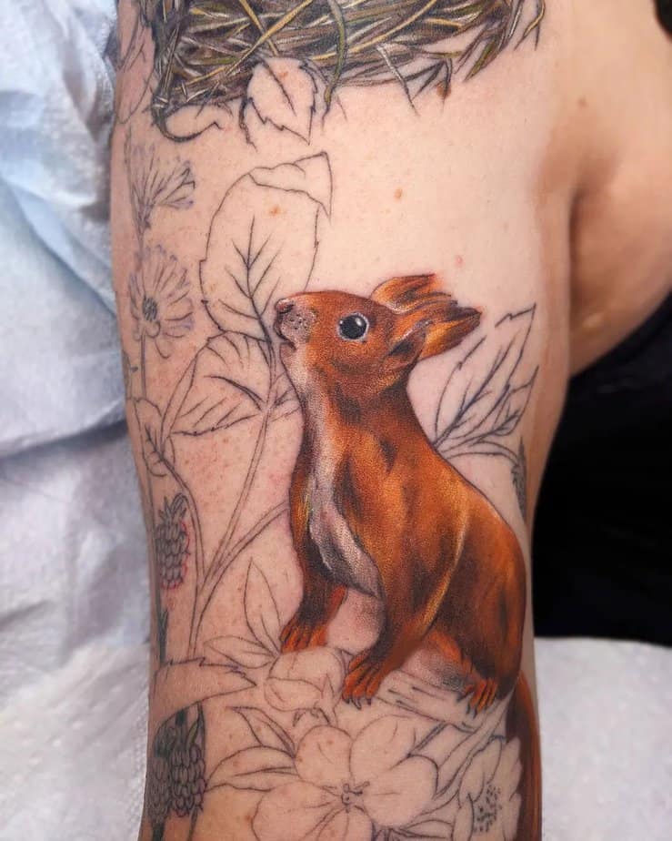 22 Adorable Squirrel Tattoo Ideas You'll Go Nuts For