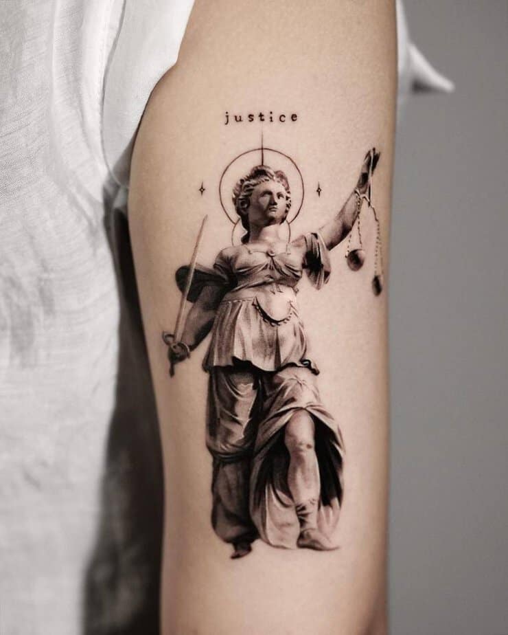 Lady Justice tattoo