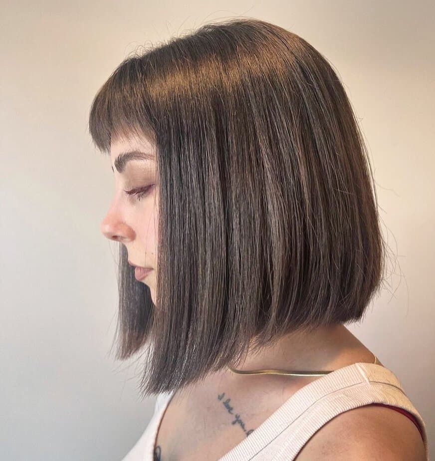 Misty brown bob