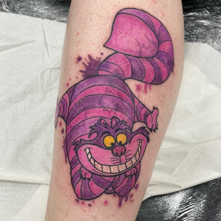 20-fun-cheshire-cat-tattoo-ideas-for-a-glimpse-of-wonderland