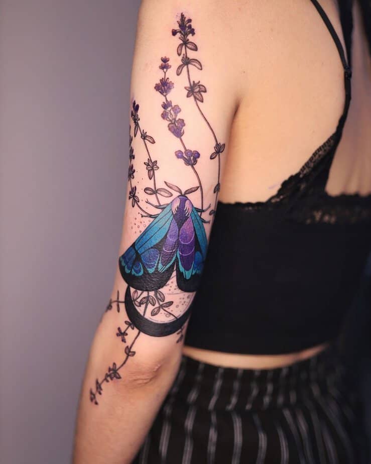 19 Gorgeous Purple Butterfly Tattoos To Inspire Hope And Growth