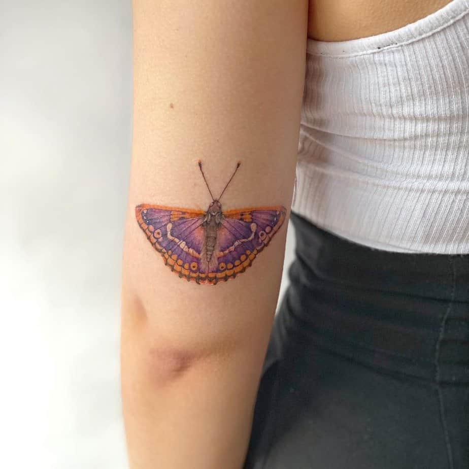 19 Gorgeous Purple Butterfly Tattoos To Inspire Hope And Growth