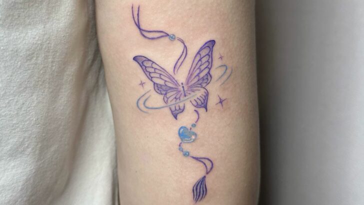 19 Gorgeous Purple Butterfly Tattoos To Inspire Hope And Growth