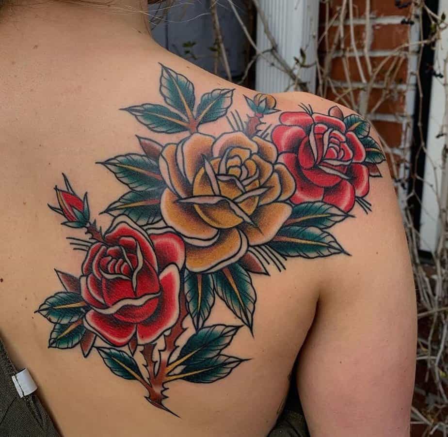 20 Beautiful Yellow Rose Tattoo Ideas For A Burst Of Sunshine