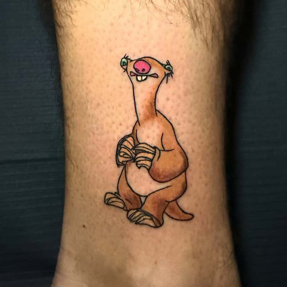 Sid from 22Ice Age22 tattoo