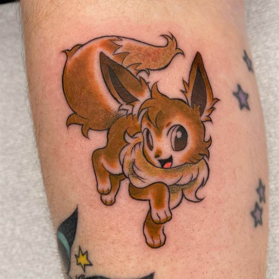 18 Sweet Eevee Tattoo Ideas For All Fans Of The Beloved Character