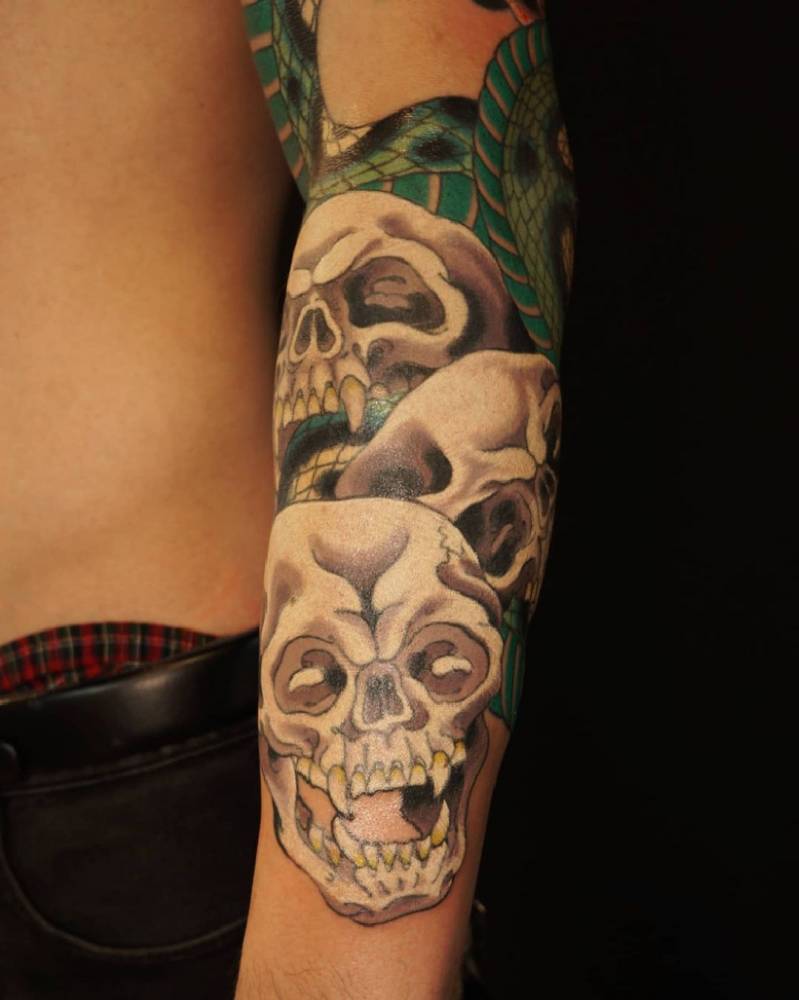 Skull tattoo