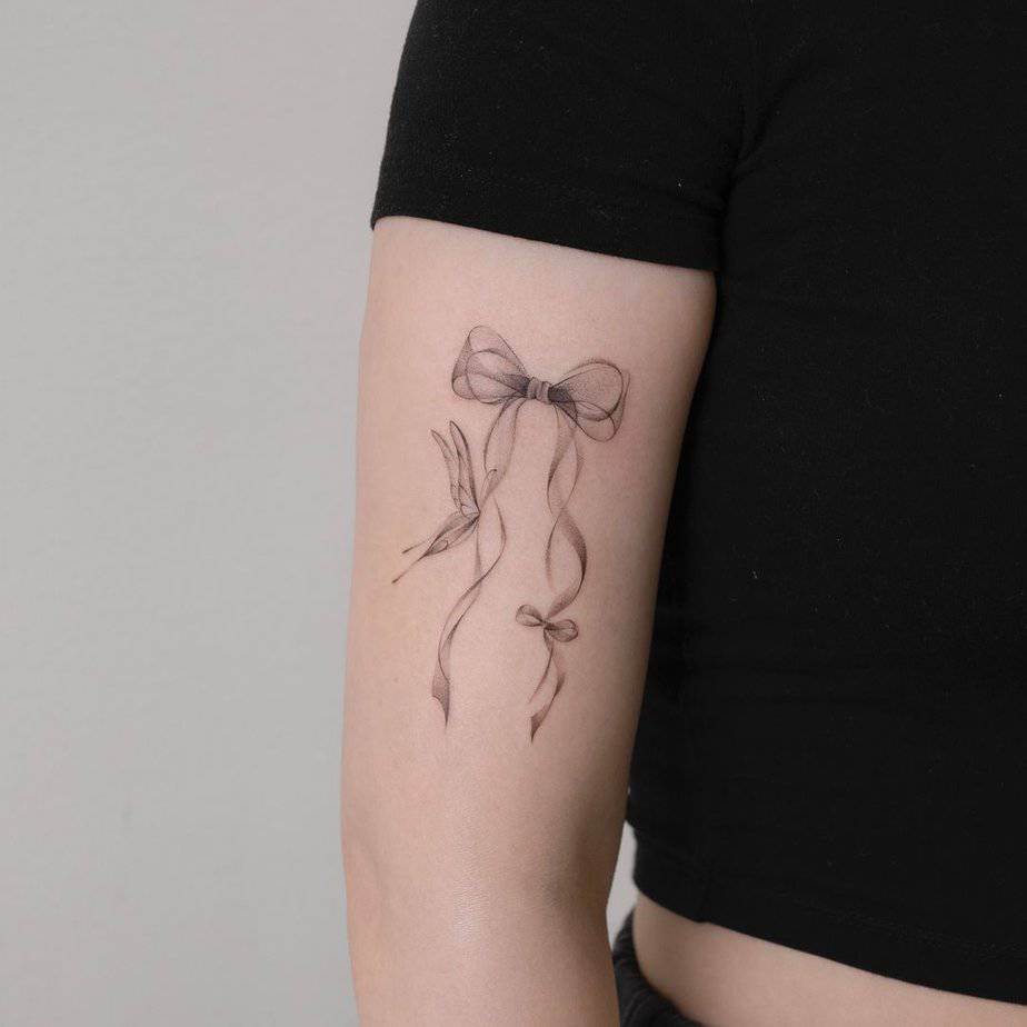 18 Gorgeous Bow Tattoo To Wrap It Up