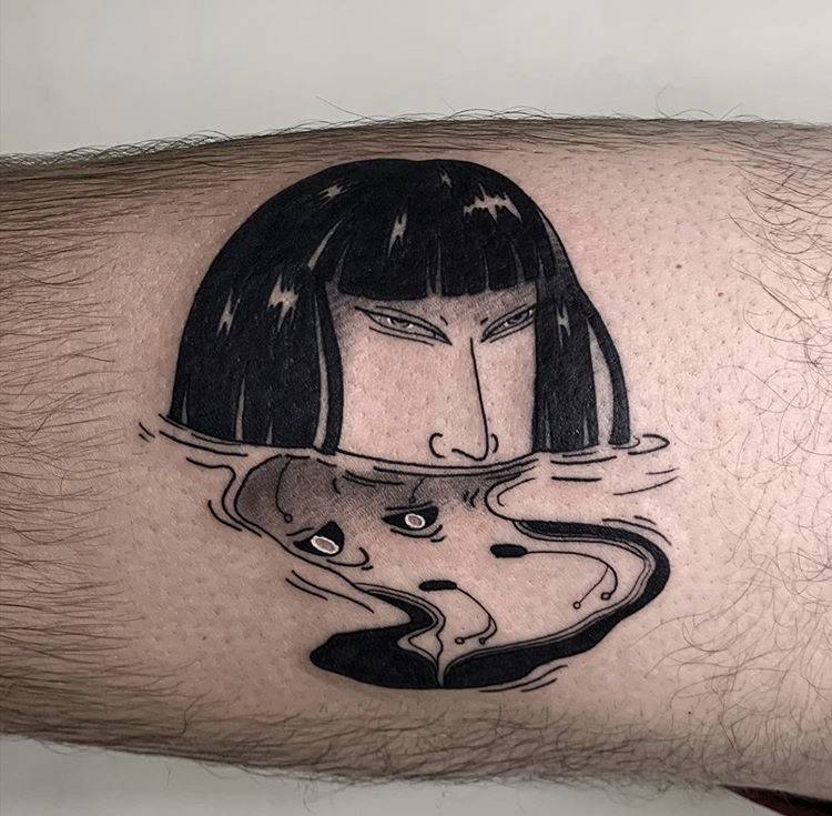 Spooky Neo Japanese tattoo