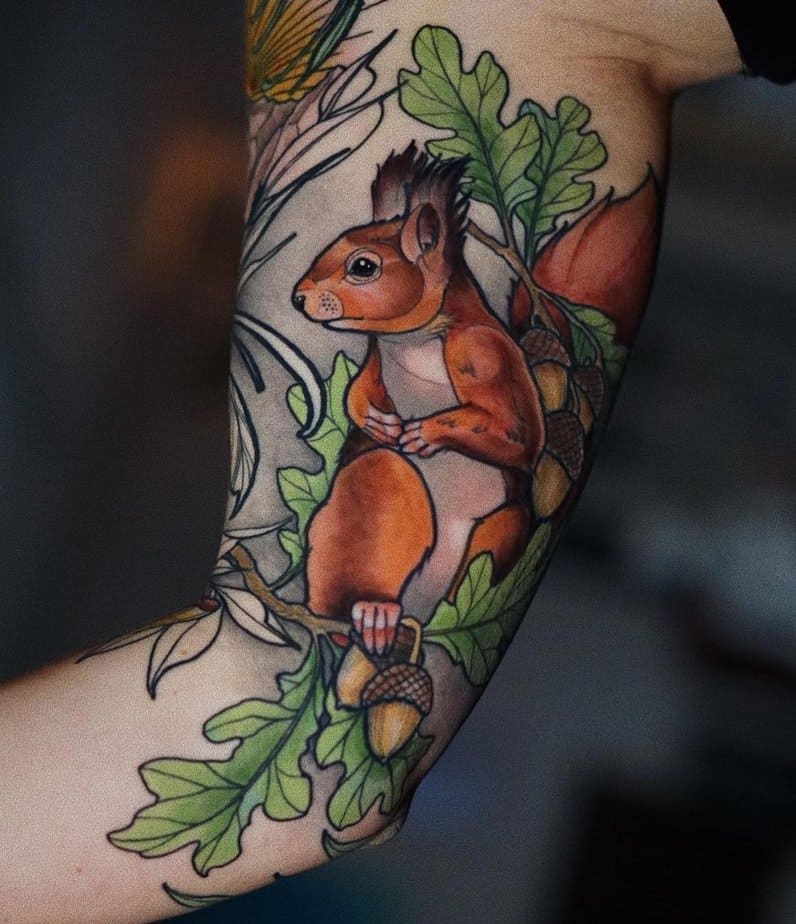 22 Adorable Squirrel Tattoo Ideas You'll Go Nuts For