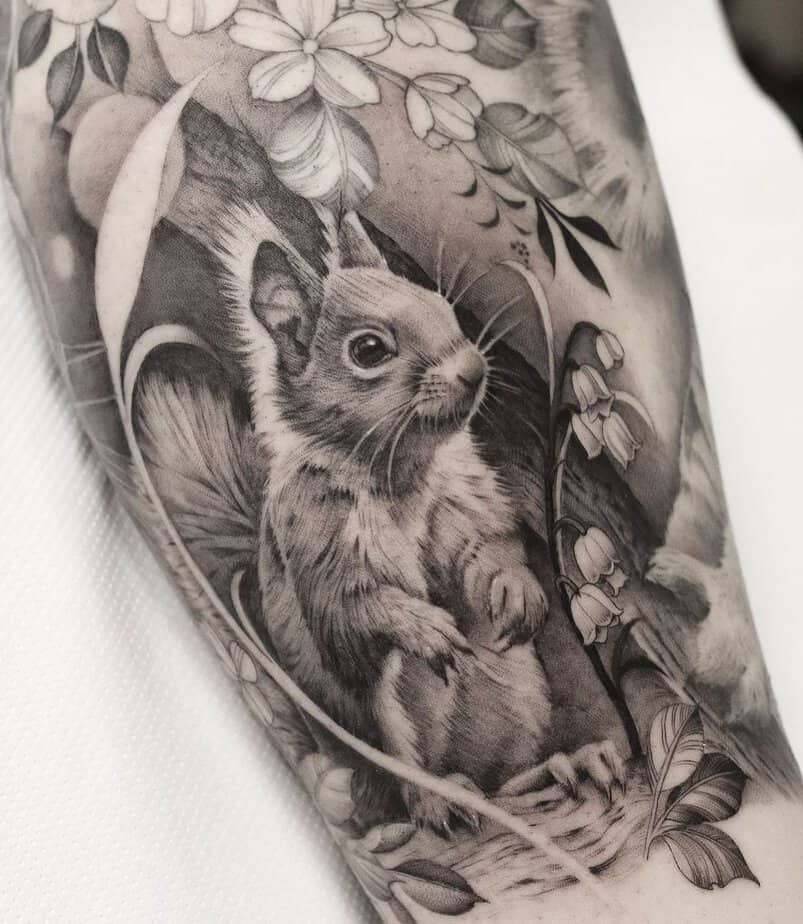 22 Adorable Squirrel Tattoo Ideas You'll Go Nuts For