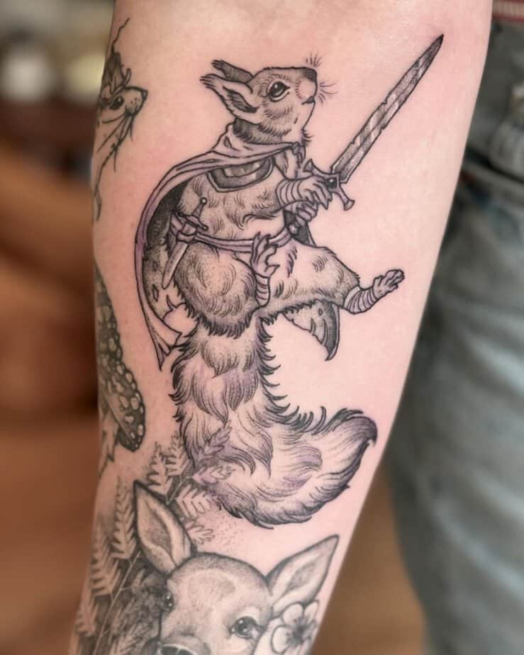 22 Adorable Squirrel Tattoo Ideas You'll Go Nuts For