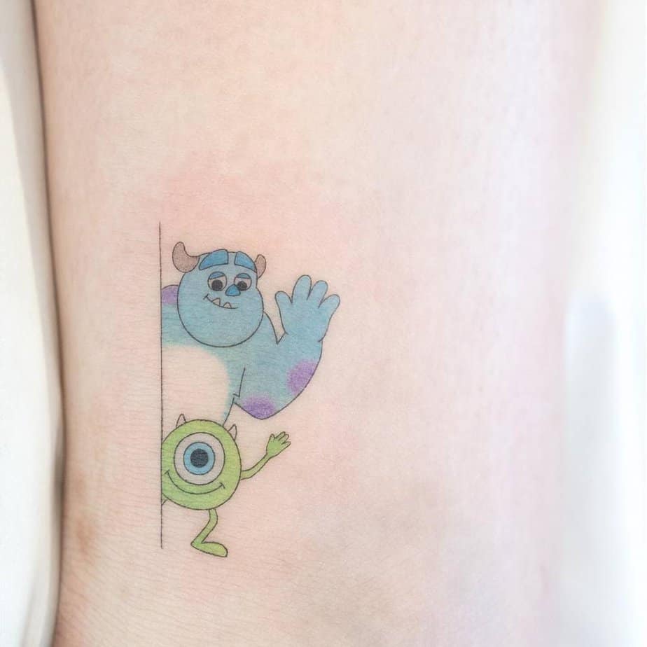 20 Lighthearted Cartoon Tattoos To Fill You With Warmth