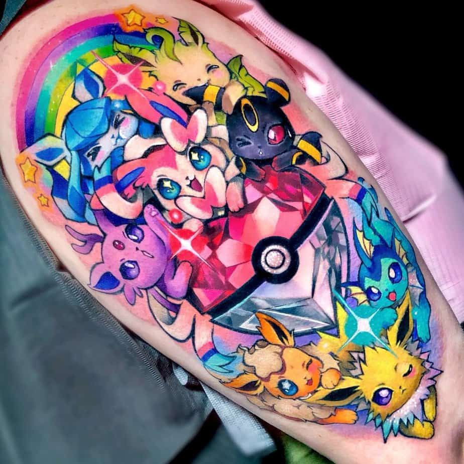 18 Sweet Eevee Tattoo Ideas For All Fans Of The Beloved Character