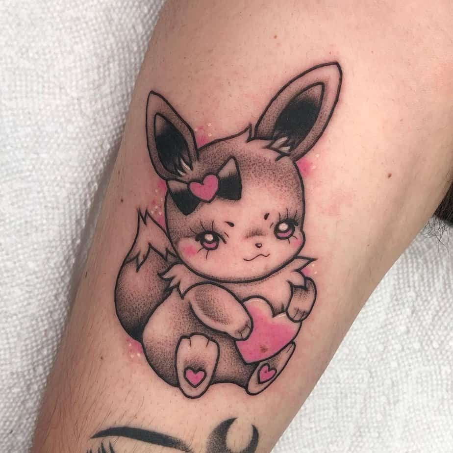 18 Sweet Eevee Tattoo Ideas For All Fans Of The Beloved Character