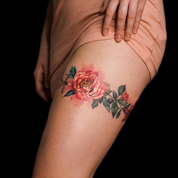 20 Delicate Garter Tattoo Ideas To Enhance Your Womanly Charm