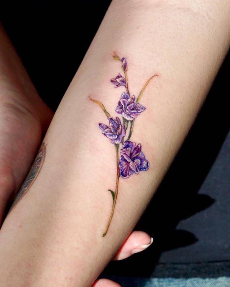 20 Gladiolus Flower Tattoo Designs That Will Bloom on Your Skin