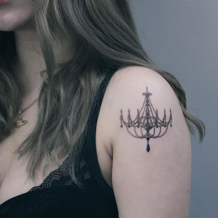 20 Stunning Chandelier Tattoo Ideas To Light Up Your Style