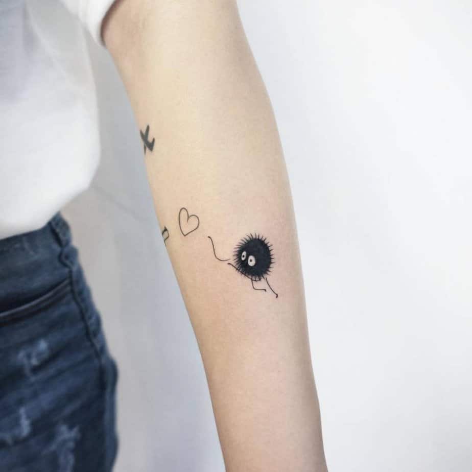 The 20 Cutest Soot Sprite Tattoo Designs For Hardcore Ghibli Fans