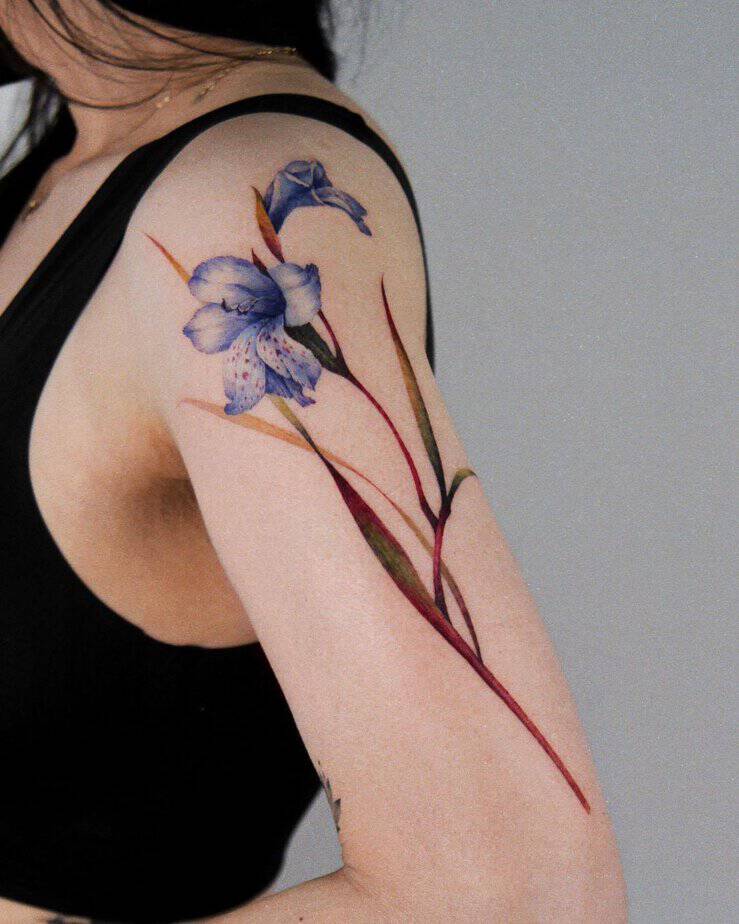 20 Gladiolus Flower Tattoo Designs That Will Bloom on Your Skin