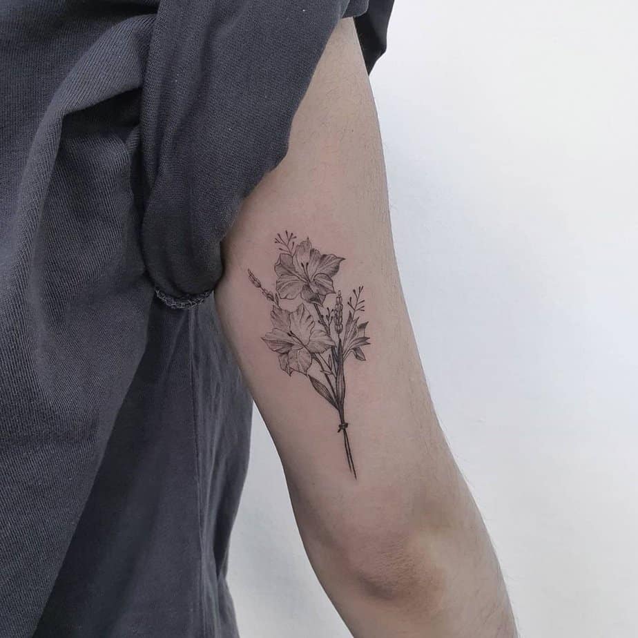 20 Gladiolus Flower Tattoo Designs That Will Bloom on Your Skin