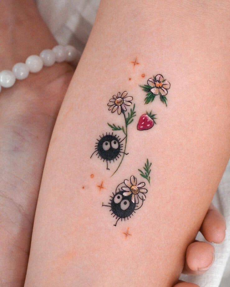 The 20 Cutest Soot Sprite Tattoo Designs For Hardcore Ghibli Fans