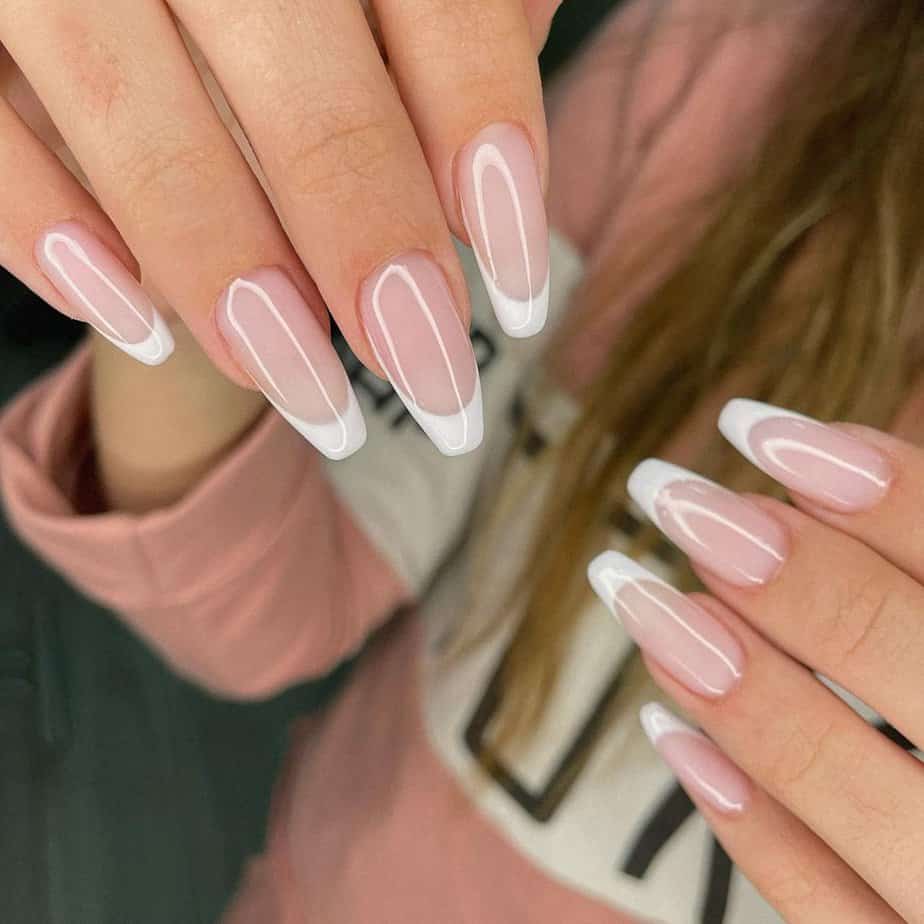 14. French tips but make them pink