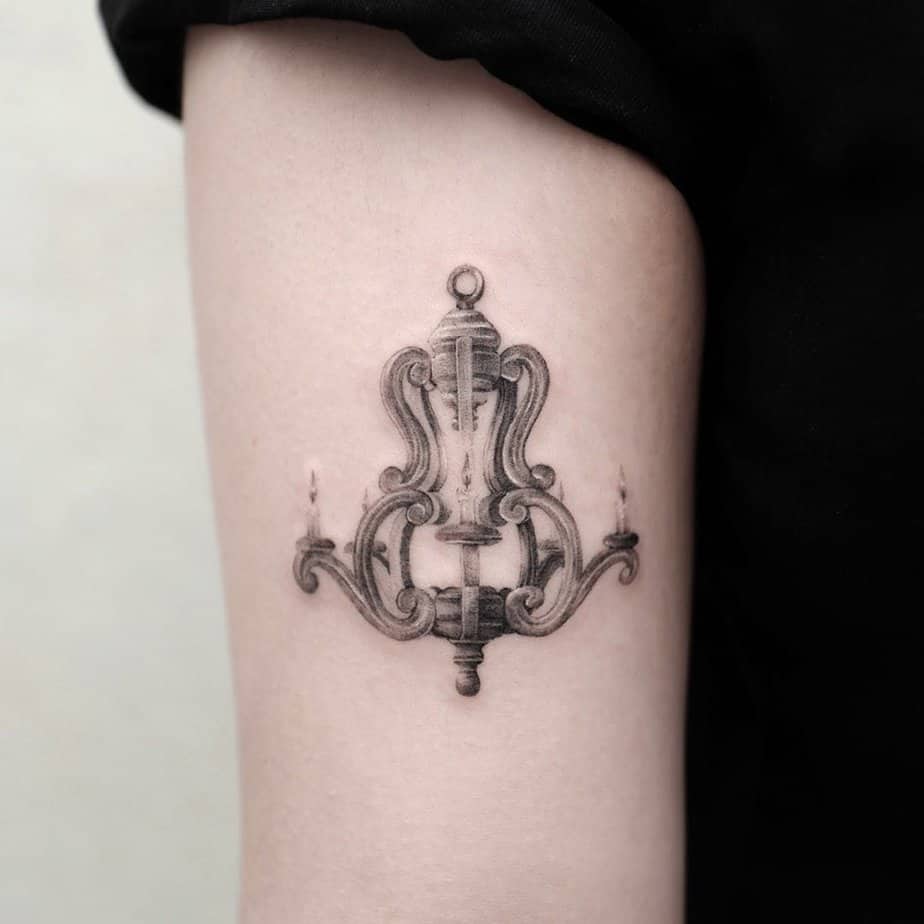 20 Stunning Chandelier Tattoo Ideas To Light Up Your Style