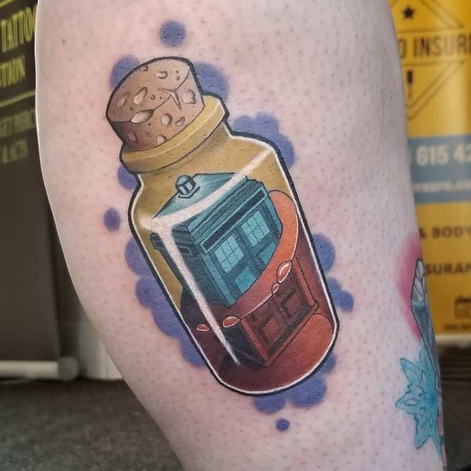 16. TARDIS in a bottle