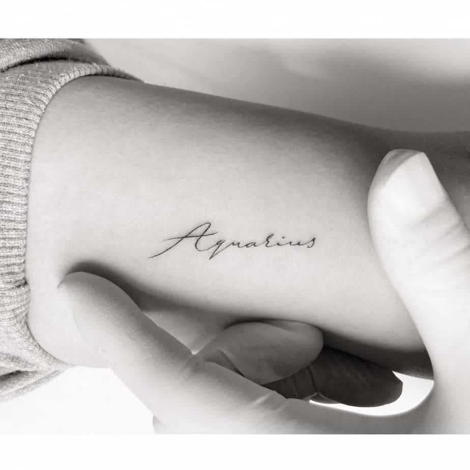 Shoot For The Stars With These 20 Amazing Aquarius Tattoo Ideas