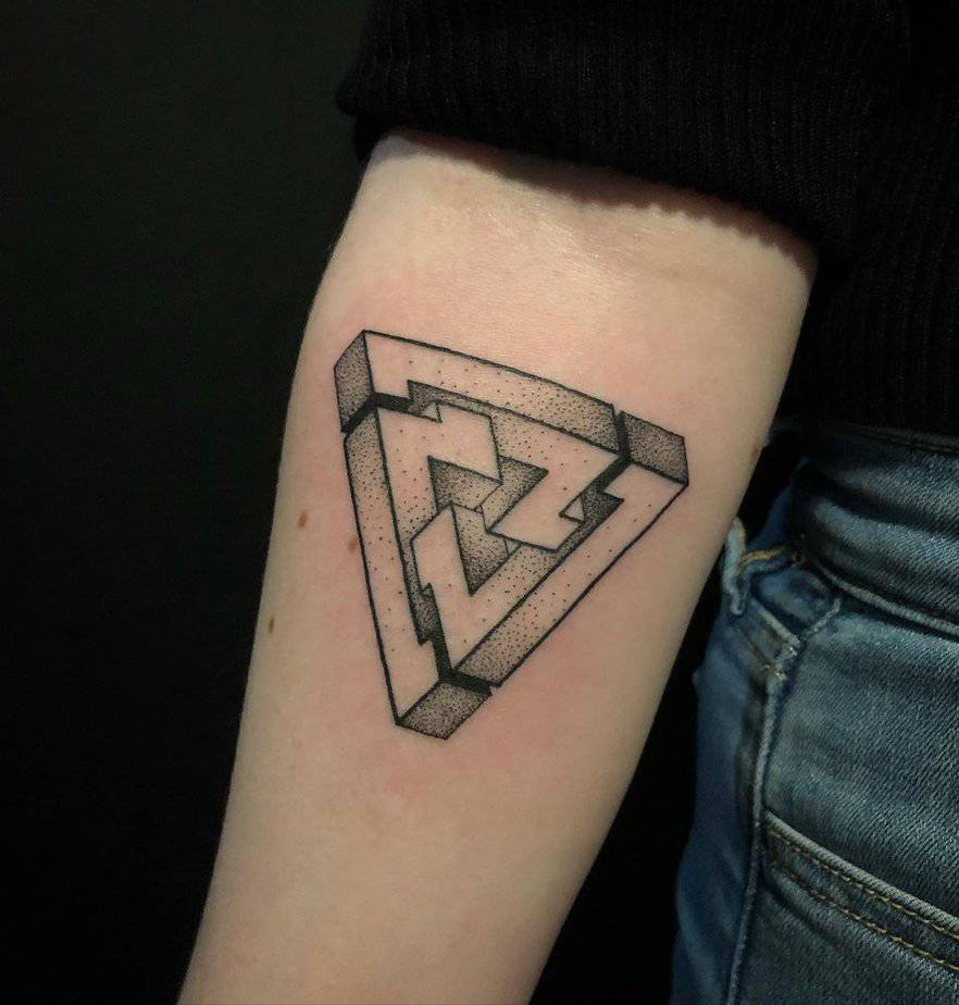 20 Mind-Bending Penrose Triangle Tattoo Ideas That Will Twist Your Mind