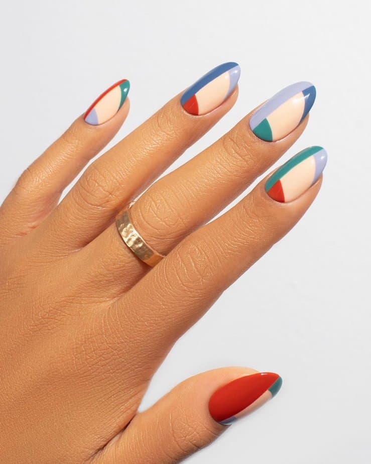 Show Your True Colors With These 40 Multi-Colored Nail Ideas