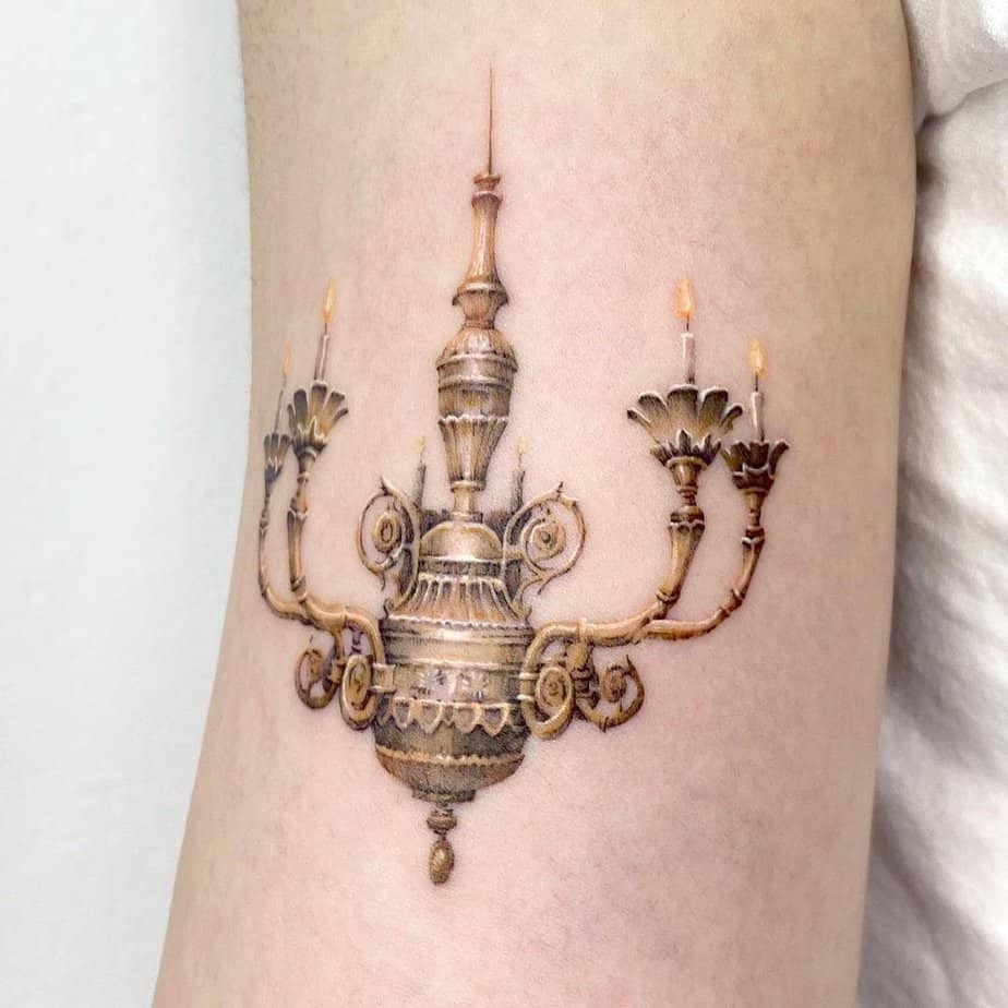 20 Stunning Chandelier Tattoo Ideas To Light Up Your Style