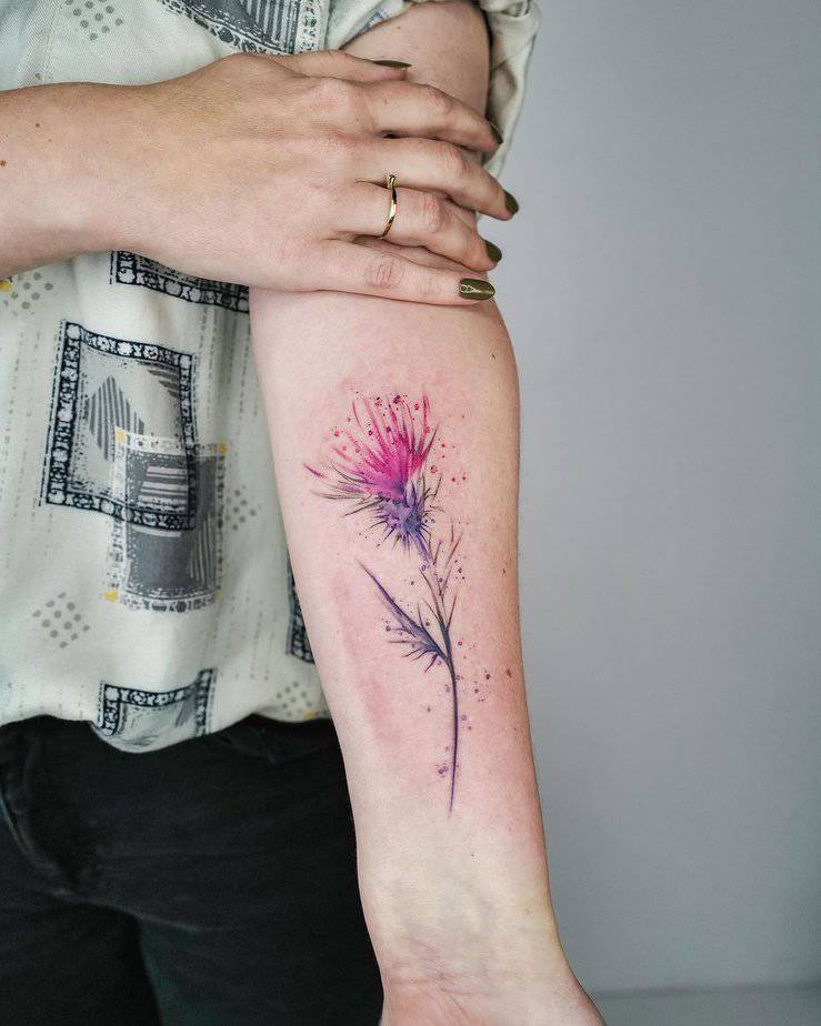 20 Amazing Thistle Tattoo Ideas That Show There Is Beauty In The Thorns