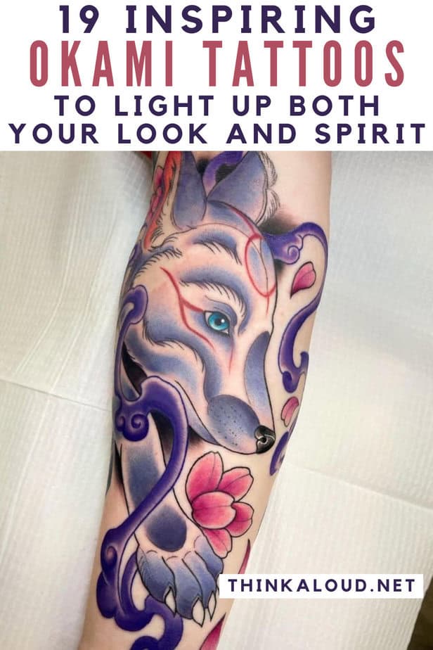 19 Inspiring Okami Tattoos To Light Up Both Your Look And Spirit