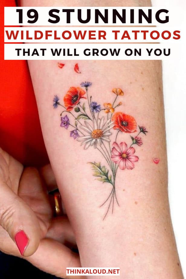 19 Stunning Wildflower Tattoos That Will Grow On You