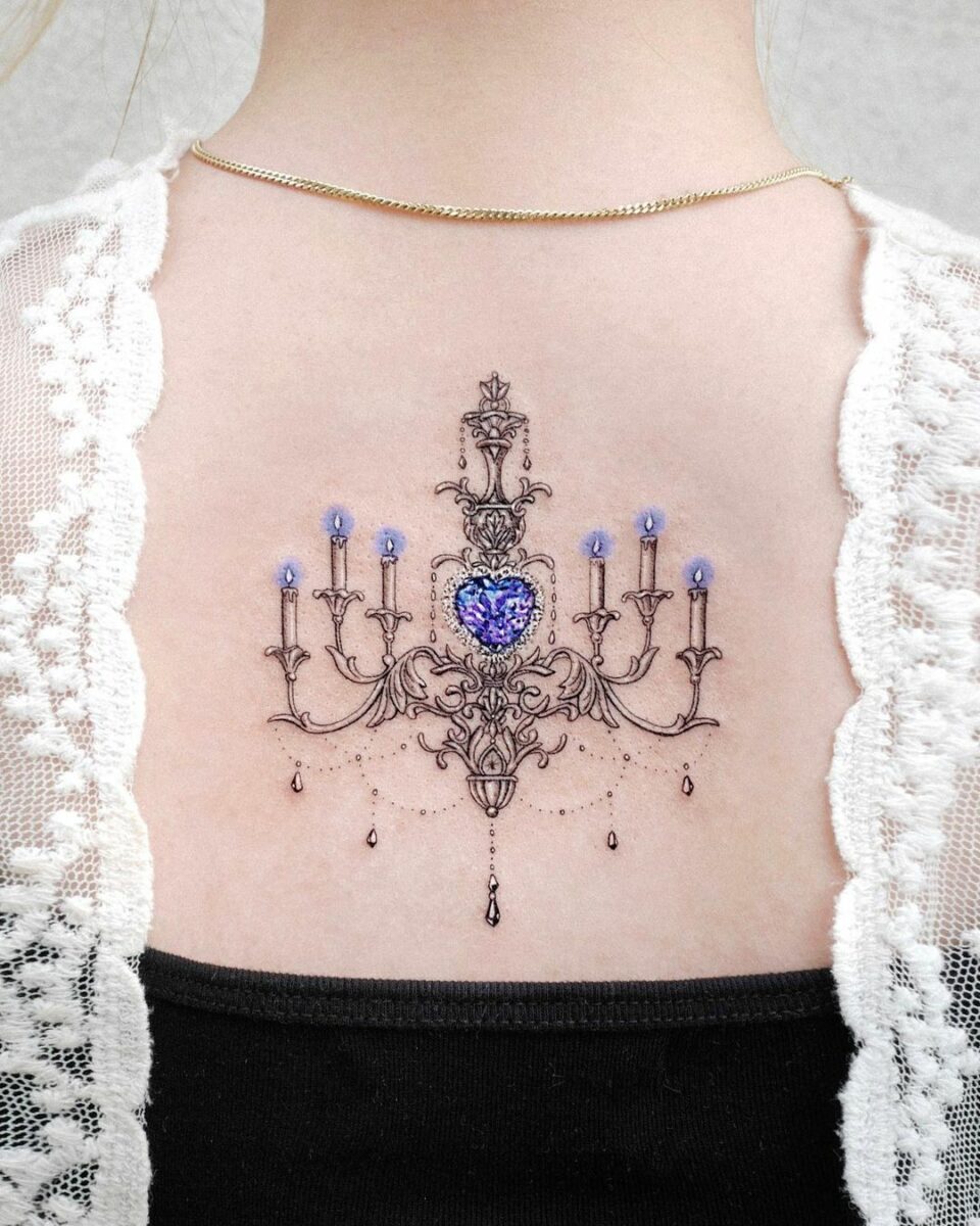 20 Stunning Chandelier Tattoo Ideas To Light Up Your Style